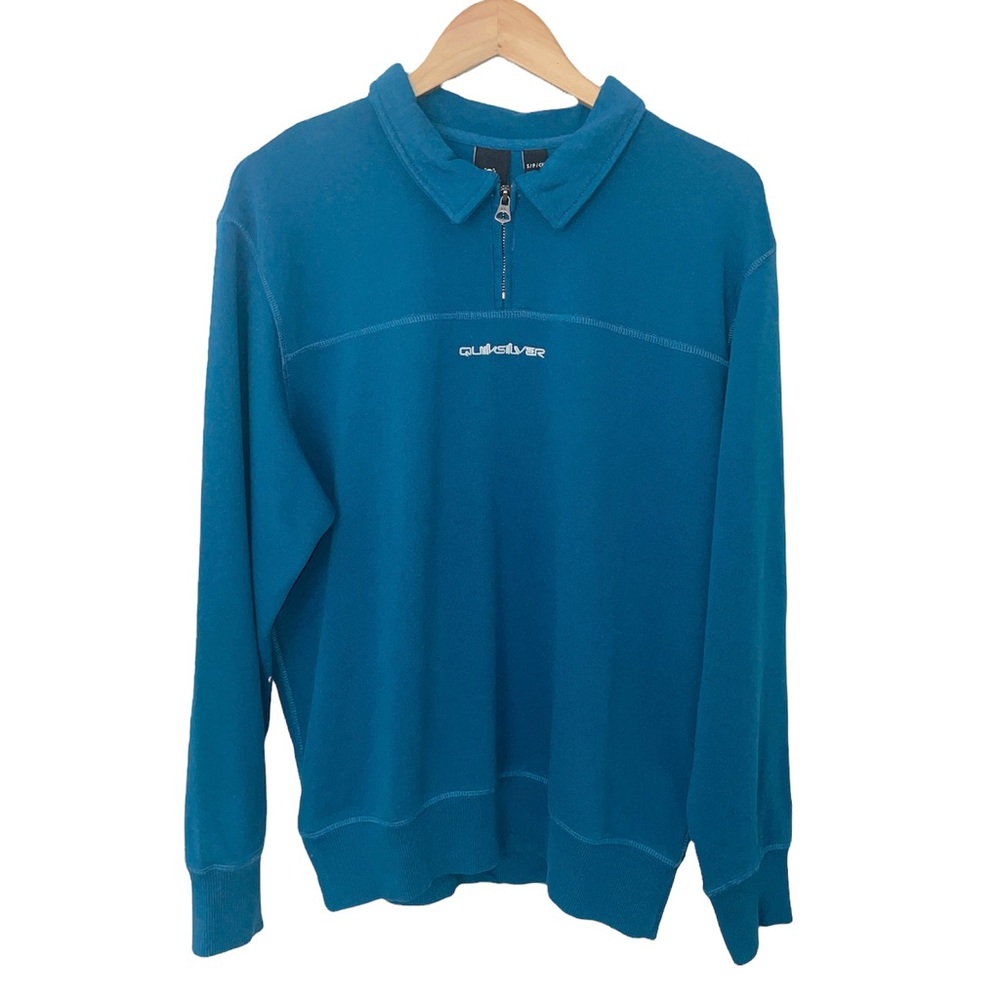 QUIKSILVER Originals Night Strike Recycled Rugby Jersey - Morocco Blue, …